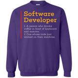Sweatshirts Purple / Small Software Developer Crewneck Sweatshirt