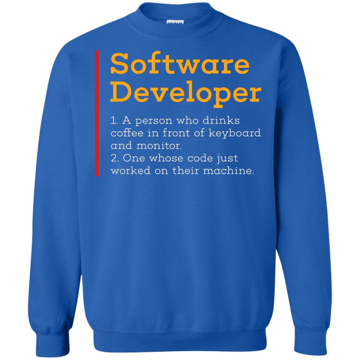 Sweatshirts Royal / Small Software Developer Crewneck Sweatshirt