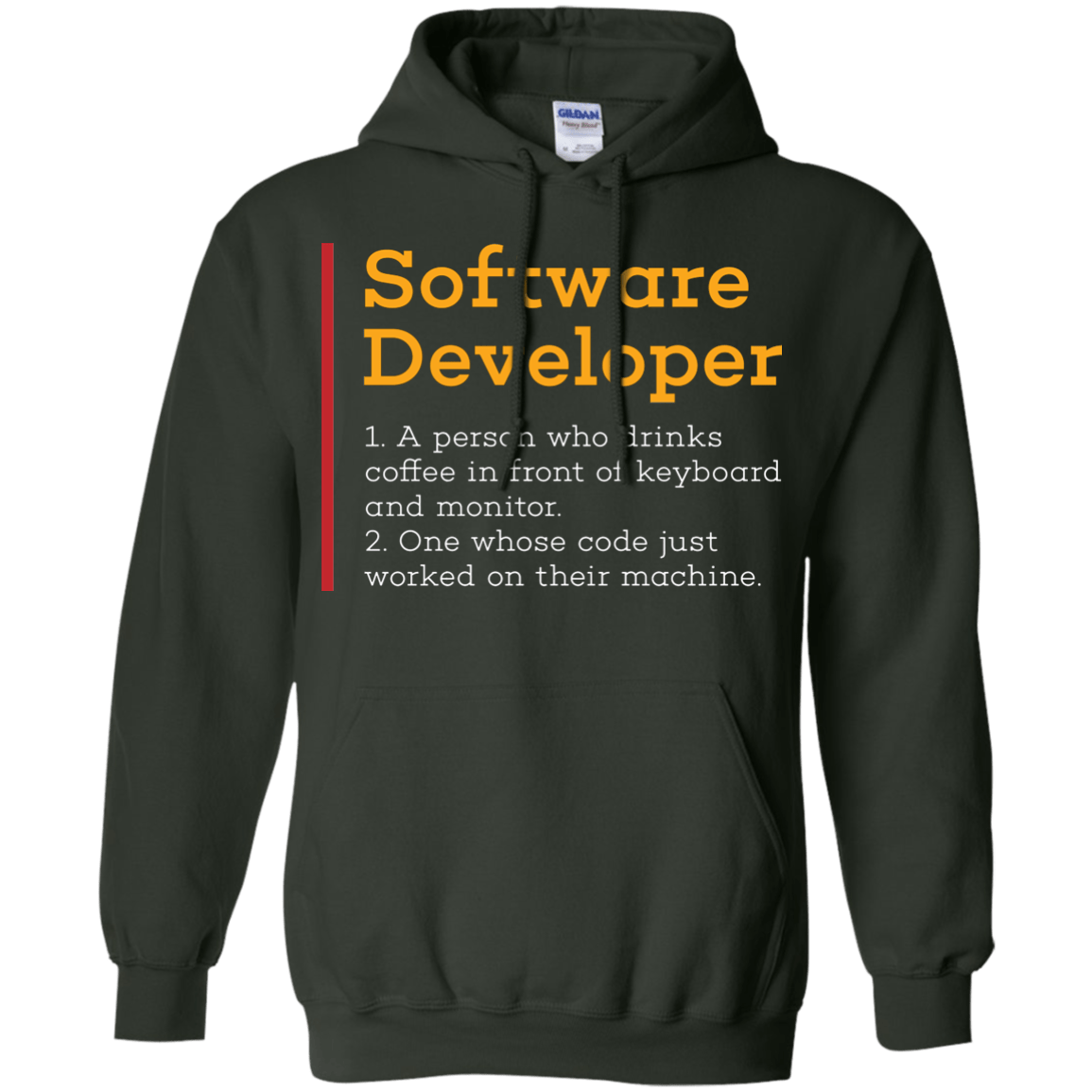 Sweatshirts Forest Green / Small Software Developer Pullover Hoodie