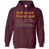 Sweatshirts Maroon / Small Software Developer Pullover Hoodie