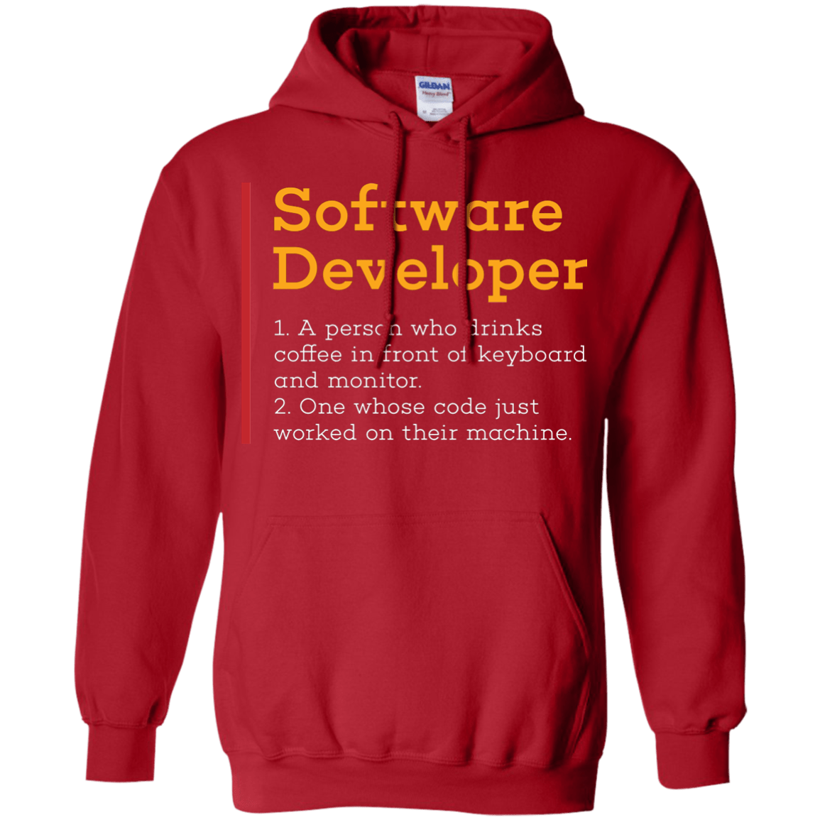 Sweatshirts Red / Small Software Developer Pullover Hoodie