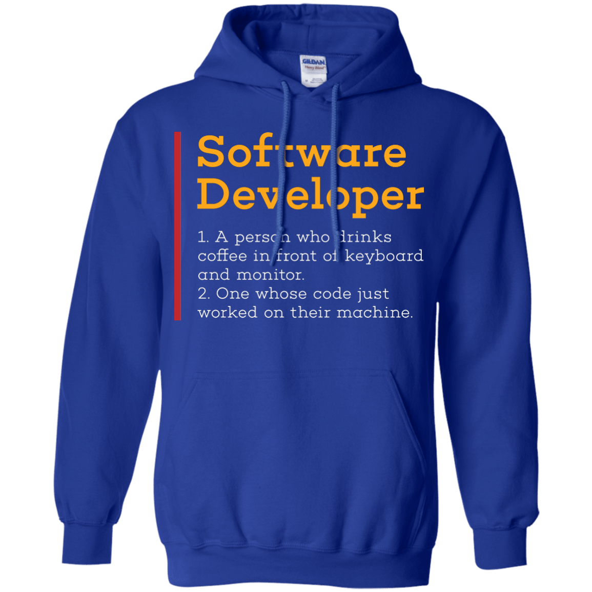 Sweatshirts Royal / Small Software Developer Pullover Hoodie