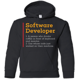 Sweatshirts Black / YS Software Developer Youth Hoodie