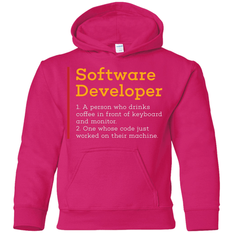 Sweatshirts Heliconia / YS Software Developer Youth Hoodie