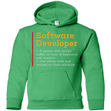 Sweatshirts Irish Green / YS Software Developer Youth Hoodie