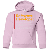 Sweatshirts Light Pink / YS Software Developer Youth Hoodie