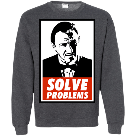 Sweatshirts Dark Heather / Small Solve problems Crewneck Sweatshirt
