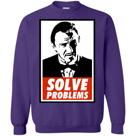 Sweatshirts Purple / Small Solve problems Crewneck Sweatshirt