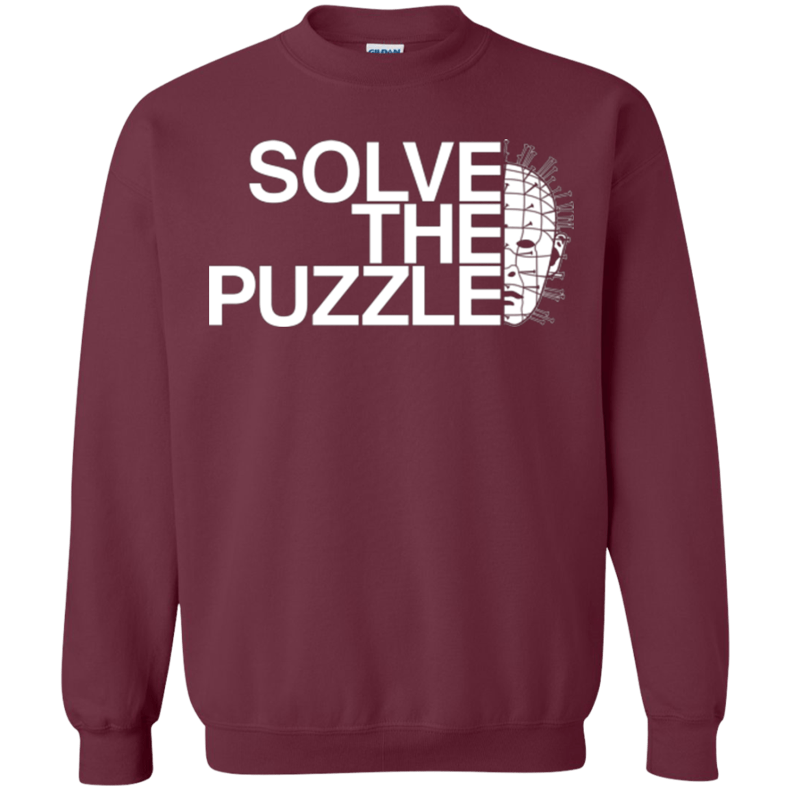 Sweatshirts Maroon / Small Solve The Puzzle V2 Crewneck Sweatshirt
