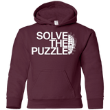 Sweatshirts Maroon / YS Solve The Puzzle V2 Youth Hoodie