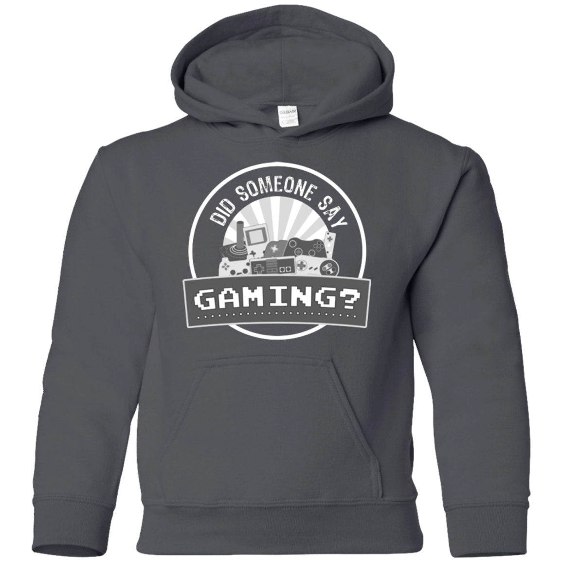Sweatshirts Charcoal / YS Someone Say Gaming Youth Hoodie