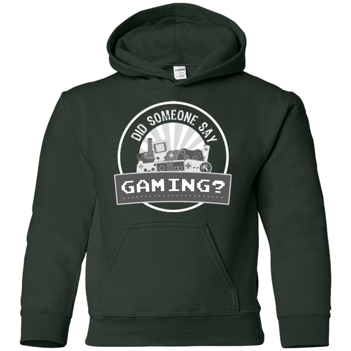 Sweatshirts Forest Green / YS Someone Say Gaming Youth Hoodie
