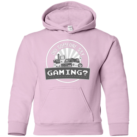 Sweatshirts Light Pink / YS Someone Say Gaming Youth Hoodie