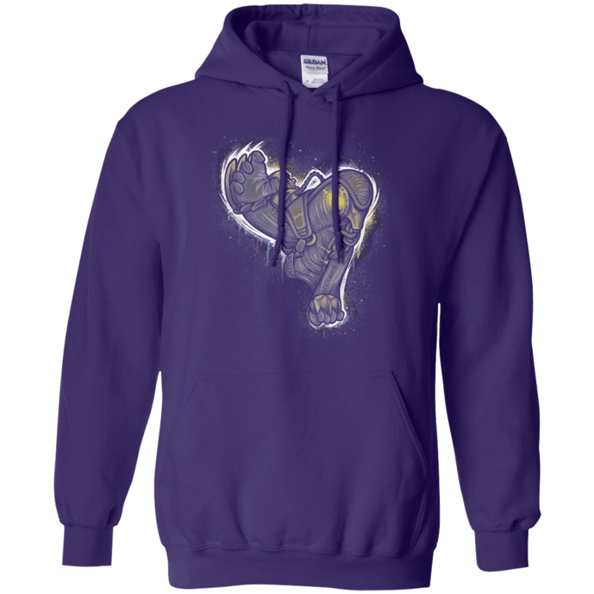 Sweatshirts Purple / Small Songbird portrait Pullover Hoodie