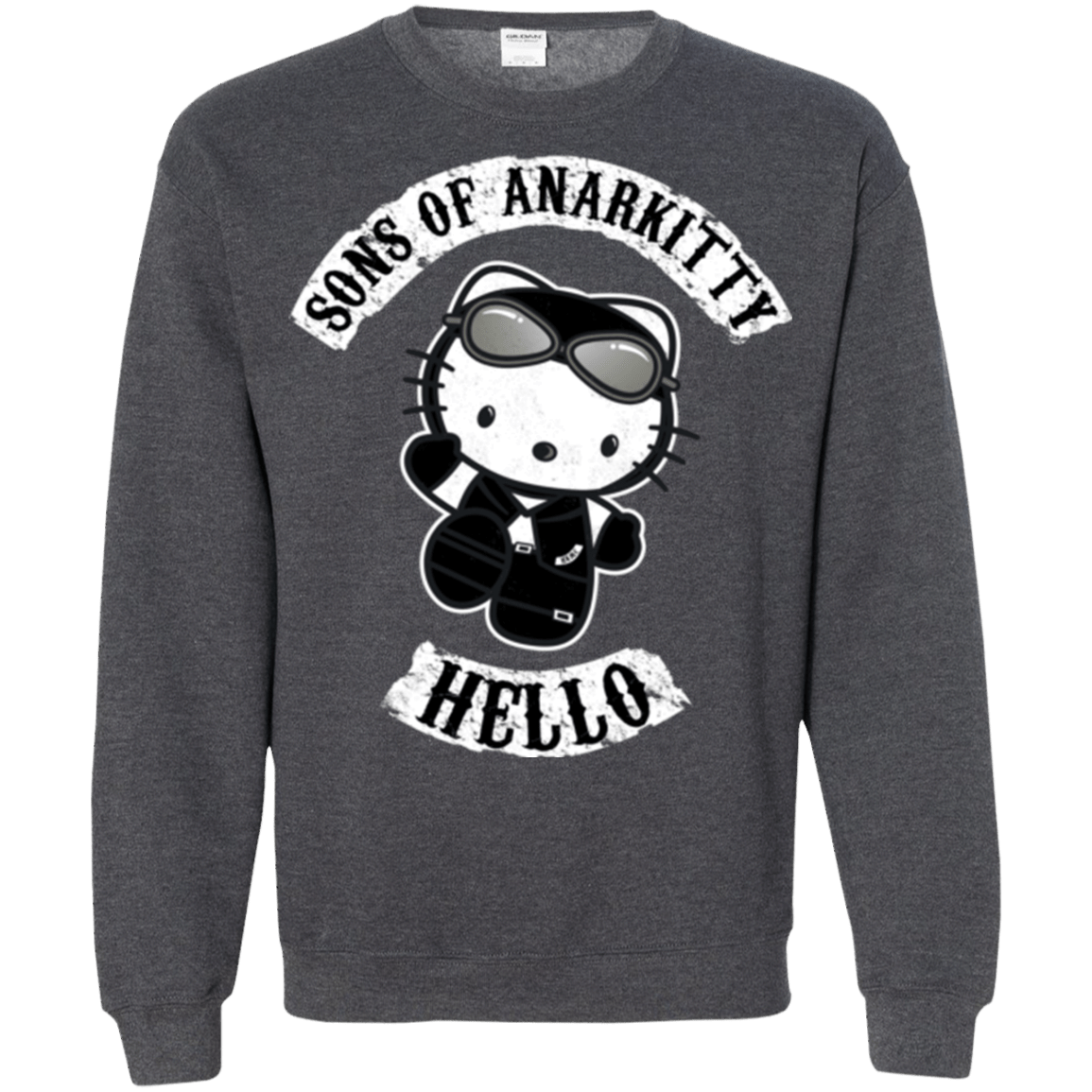 Sweatshirts Dark Heather / Small Sons of Anarkitty Crewneck Sweatshirt