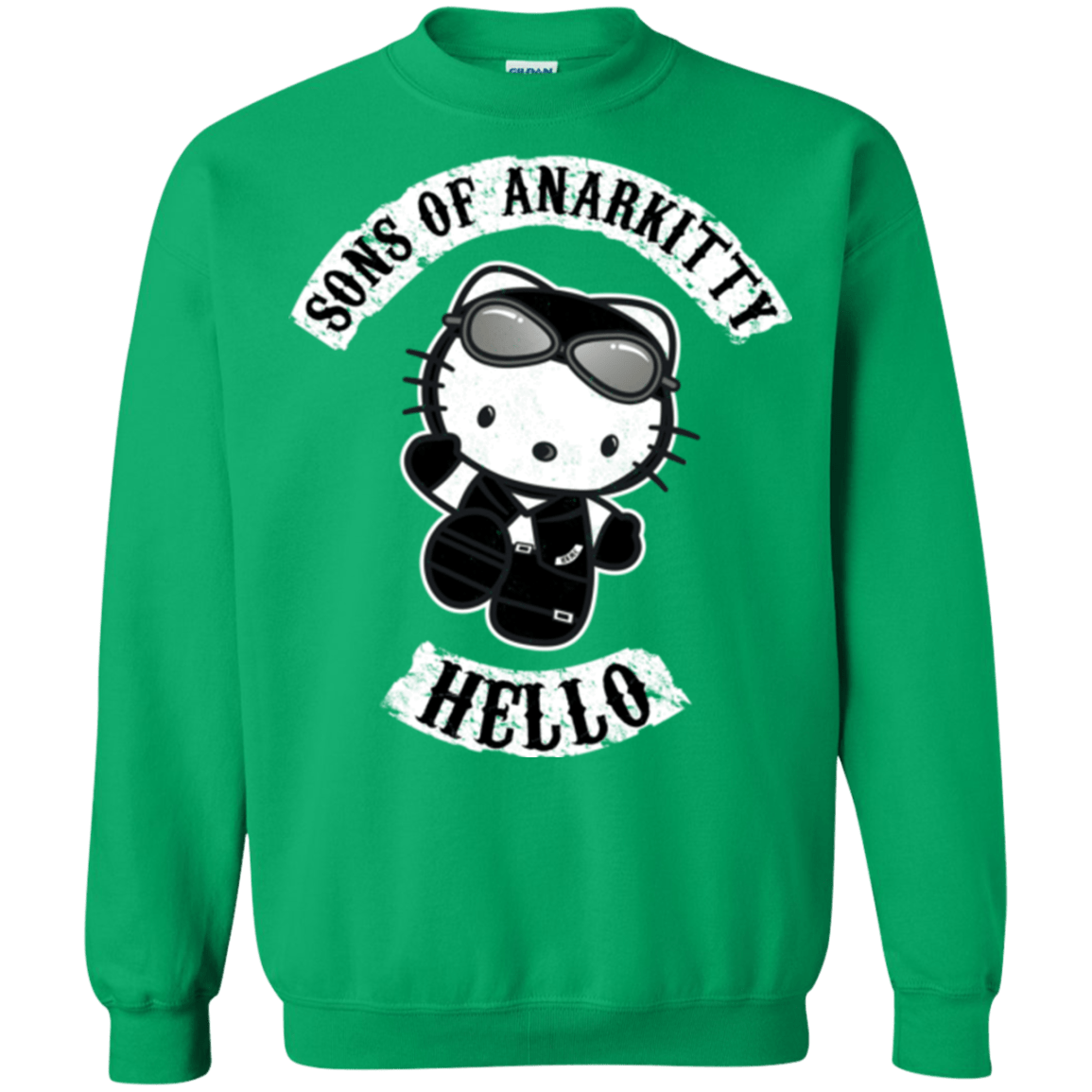 Sweatshirts Irish Green / Small Sons of Anarkitty Crewneck Sweatshirt