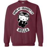 Sweatshirts Maroon / Small Sons of Anarkitty Crewneck Sweatshirt