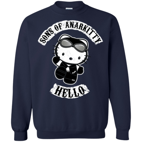 Sweatshirts Navy / Small Sons of Anarkitty Crewneck Sweatshirt