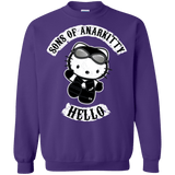 Sweatshirts Purple / Small Sons of Anarkitty Crewneck Sweatshirt