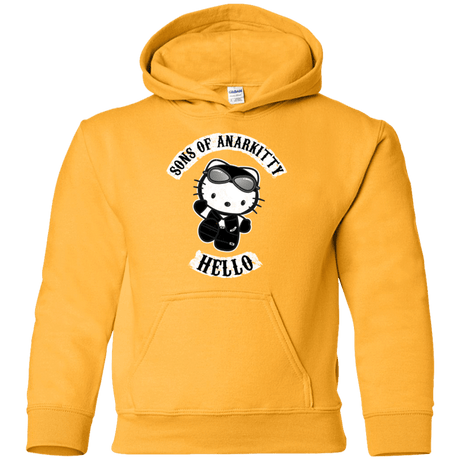 Sweatshirts Gold / YS Sons of Anarkitty Youth Hoodie