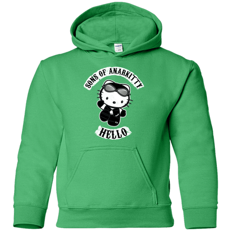 Sweatshirts Irish Green / YS Sons of Anarkitty Youth Hoodie
