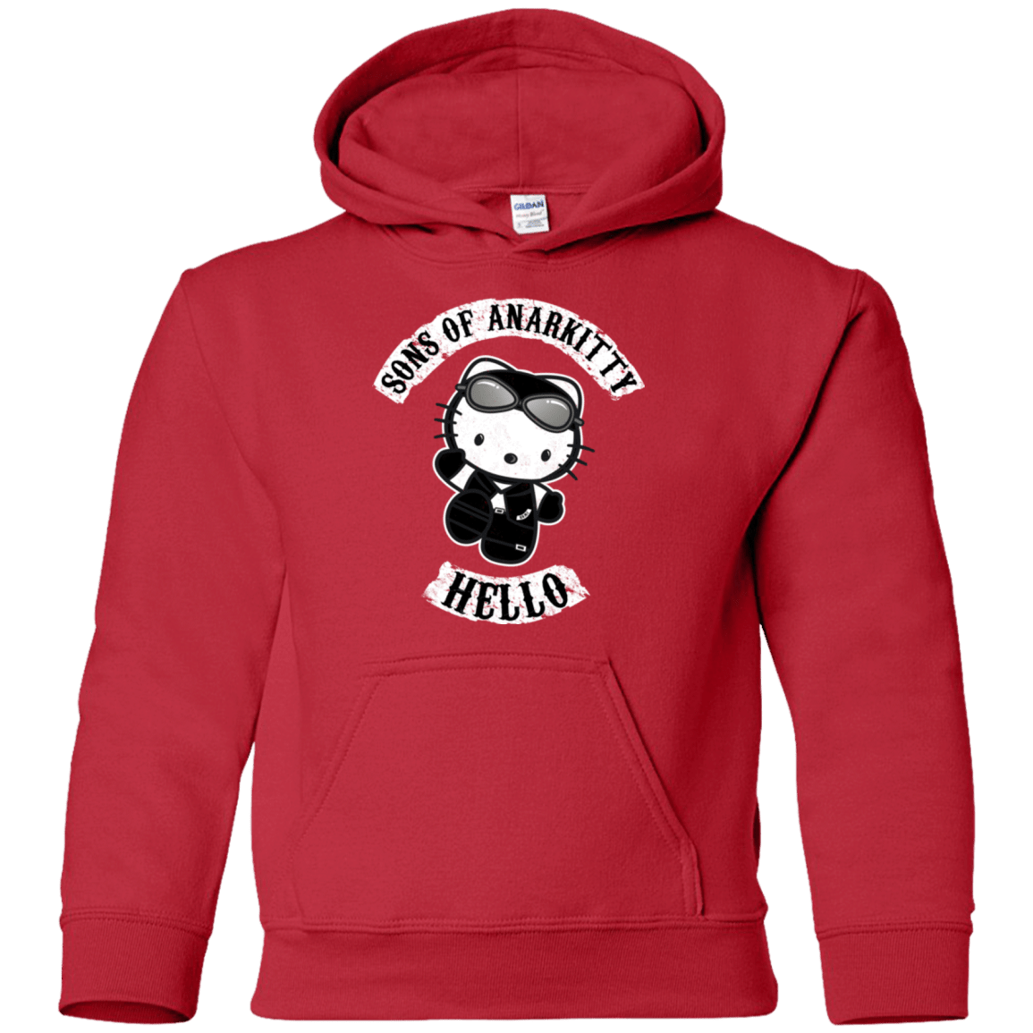 Sweatshirts Red / YS Sons of Anarkitty Youth Hoodie