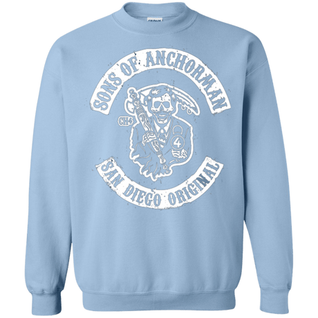 Sweatshirts Light Blue / Small Sons of Anchorman Crewneck Sweatshirt