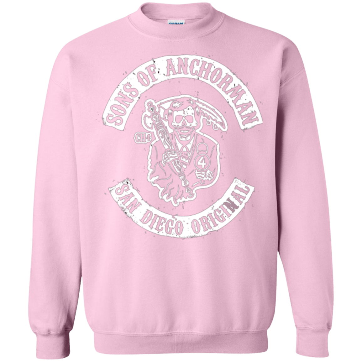 Sweatshirts Light Pink / Small Sons of Anchorman Crewneck Sweatshirt