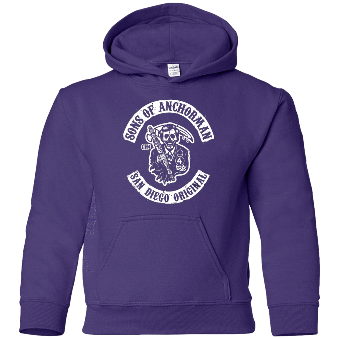 Sweatshirts Purple / YS Sons of Anchorman Youth Hoodie