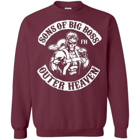 Sweatshirts Maroon / Small SONS OF BIG BOSS Crewneck Sweatshirt
