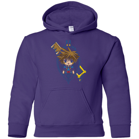 Sweatshirts Purple / YS Sora Portrait Youth Hoodie