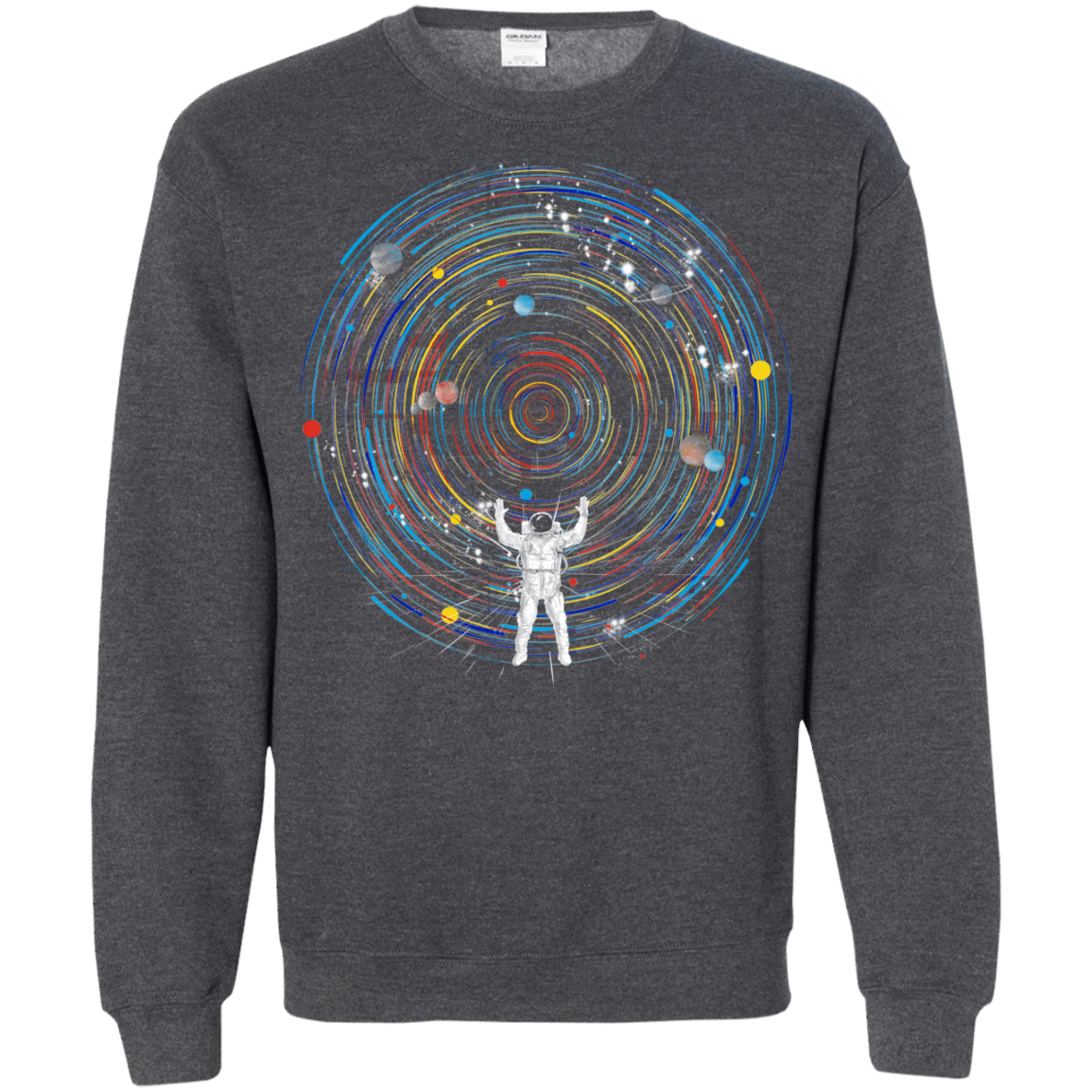 Sweatshirts Dark Heather / S Space DJ Crewneck Sweatshirt