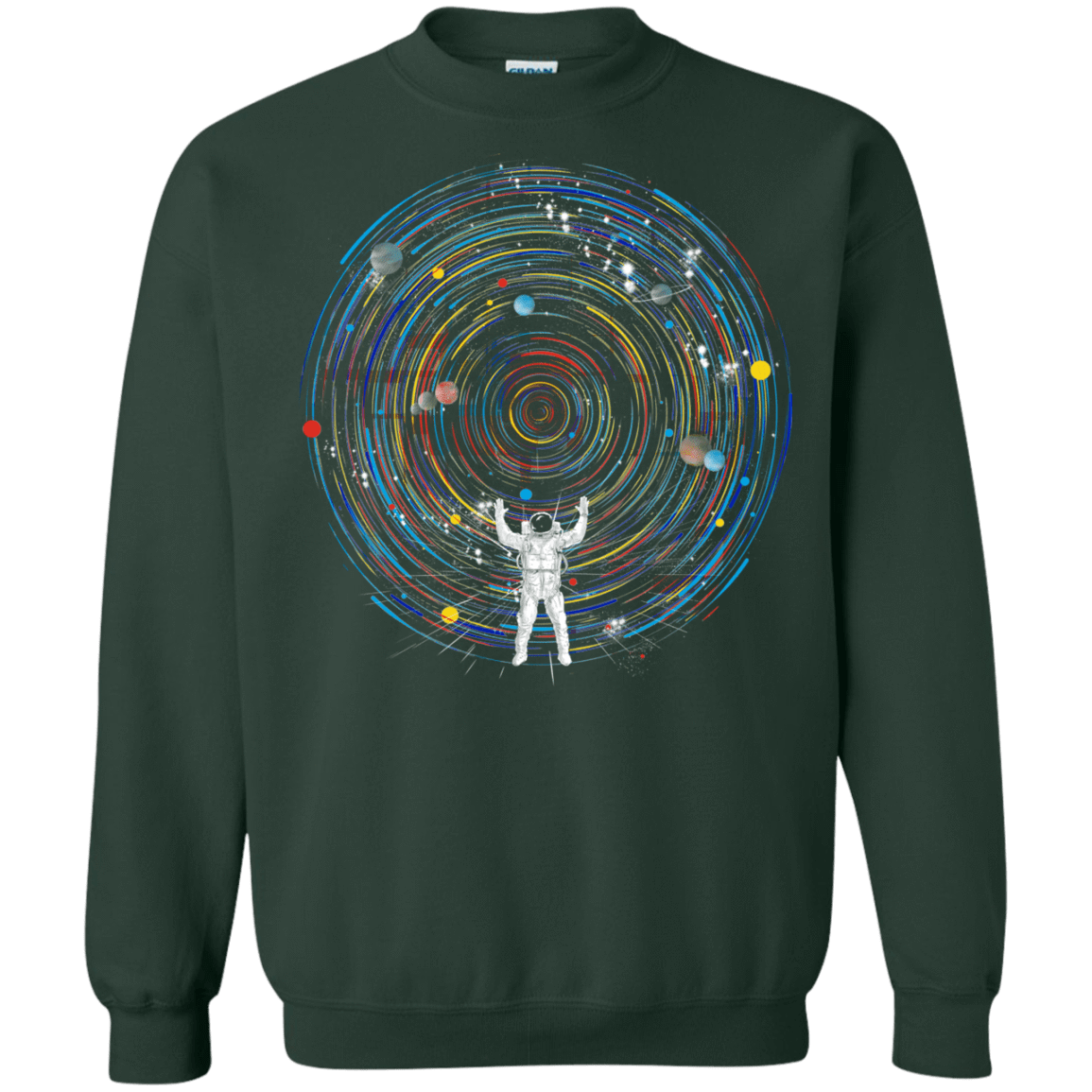 Sweatshirts Forest Green / S Space DJ Crewneck Sweatshirt