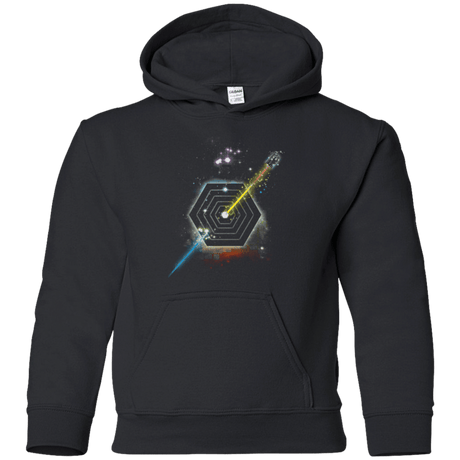 Sweatshirts Black / YS Space Fragmentation Travel Youth Hoodie