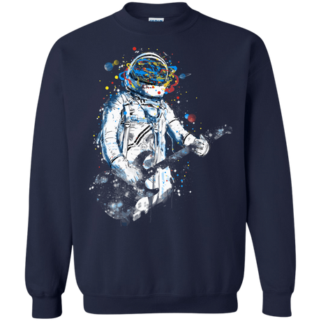 Sweatshirts Navy / S Space Guitar Crewneck Sweatshirt