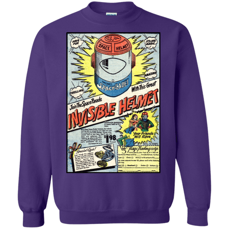Sweatshirts Purple / Small Space Helmet Crewneck Sweatshirt