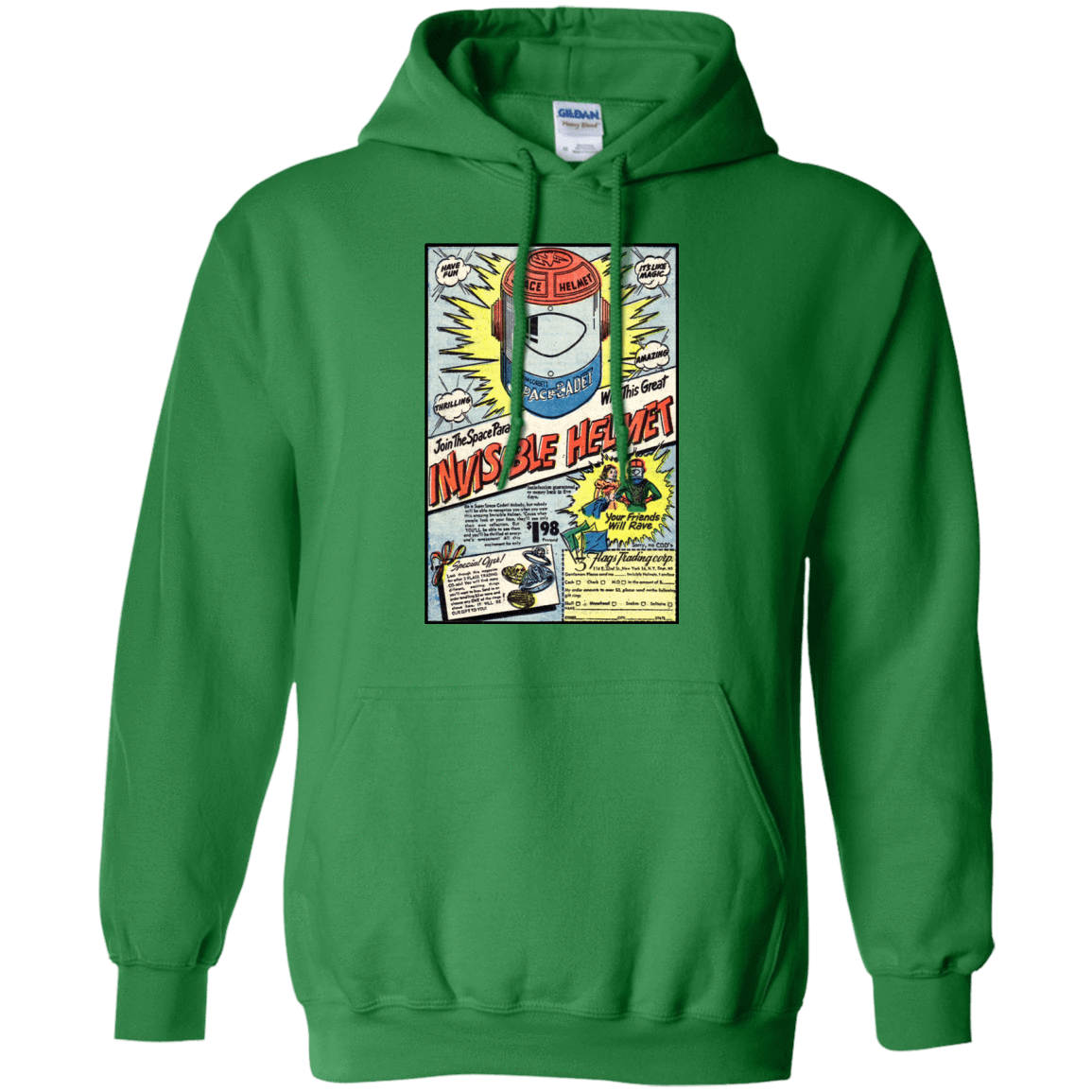 Sweatshirts Irish Green / Small Space Helmet Pullover Hoodie