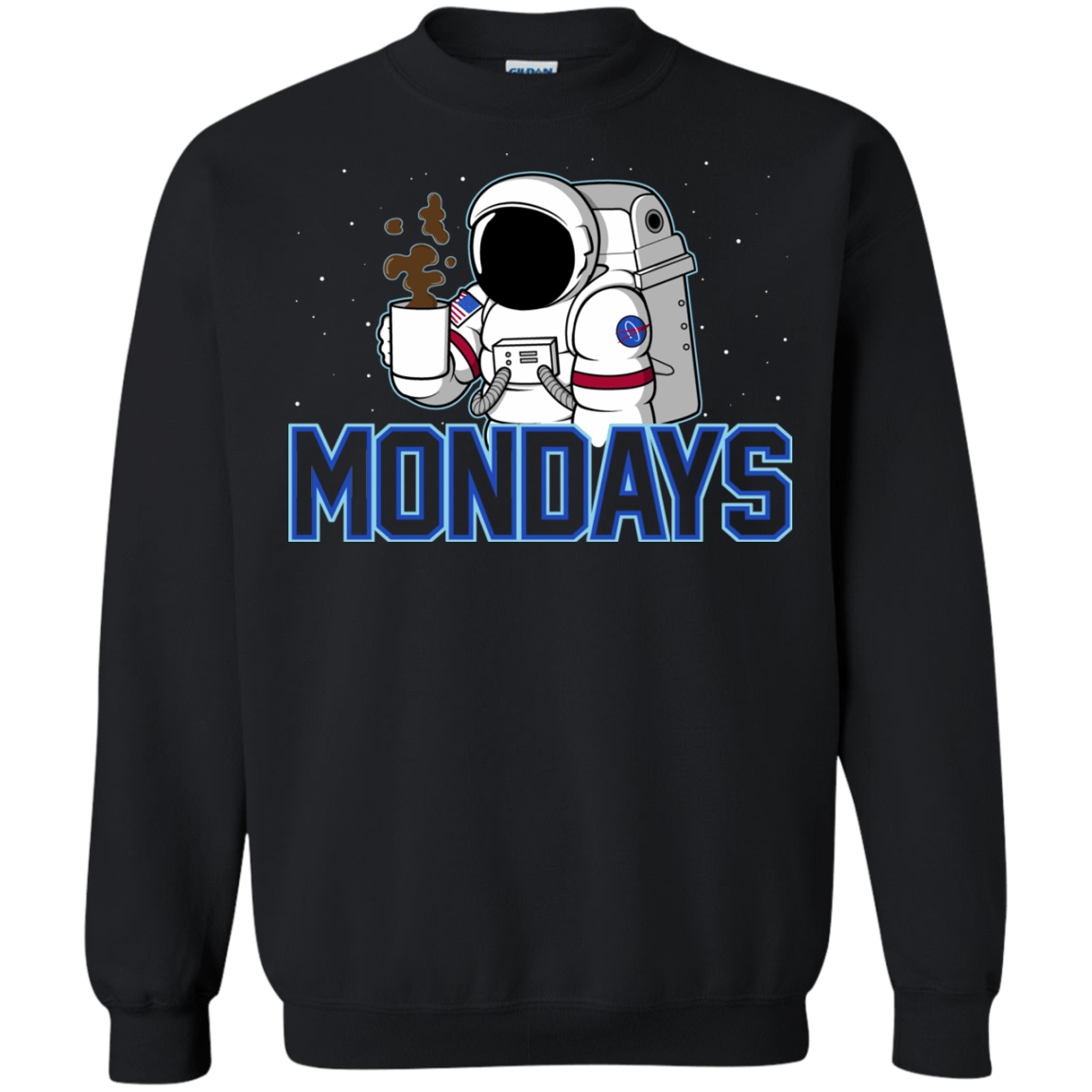 Sweatshirts Black / S Space Mondays Crewneck Sweatshirt