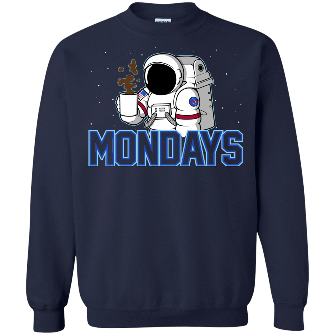 Sweatshirts Navy / S Space Mondays Crewneck Sweatshirt