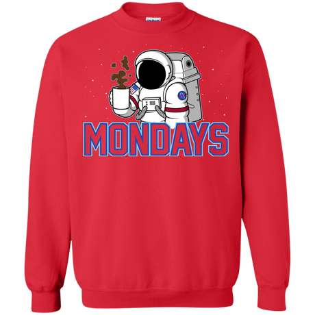 Sweatshirts Red / S Space Mondays Crewneck Sweatshirt
