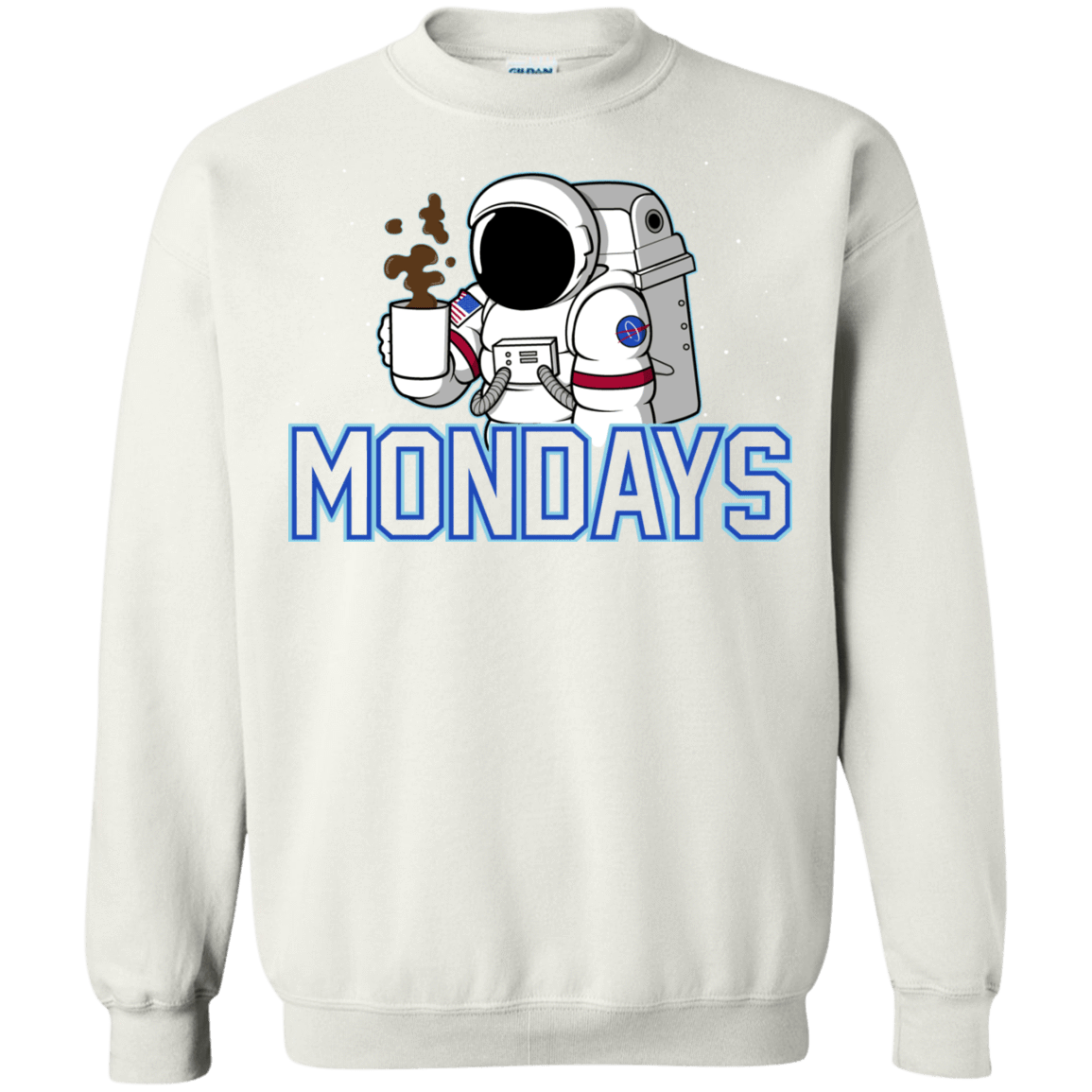 Sweatshirts White / S Space Mondays Crewneck Sweatshirt