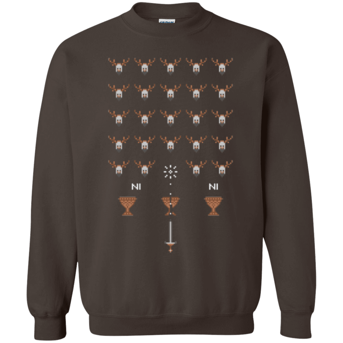 Sweatshirts Dark Chocolate / Small Space NI Invaders Crewneck Sweatshirt