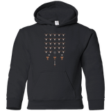 Sweatshirts Black / YS Space NI Invaders Youth Hoodie