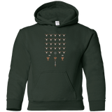 Sweatshirts Forest Green / YS Space NI Invaders Youth Hoodie
