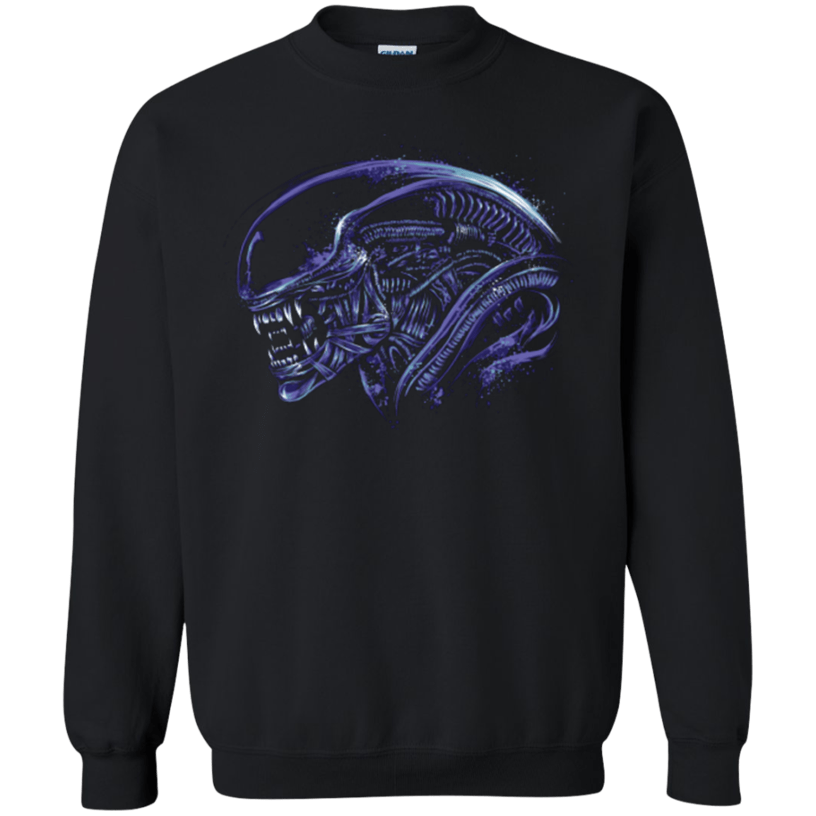 Sweatshirts Black / Small Space Nightmare Purple Crewneck Sweatshirt