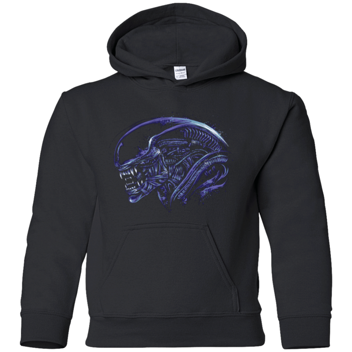 Sweatshirts Black / YS Space Nightmare Purple Youth Hoodie