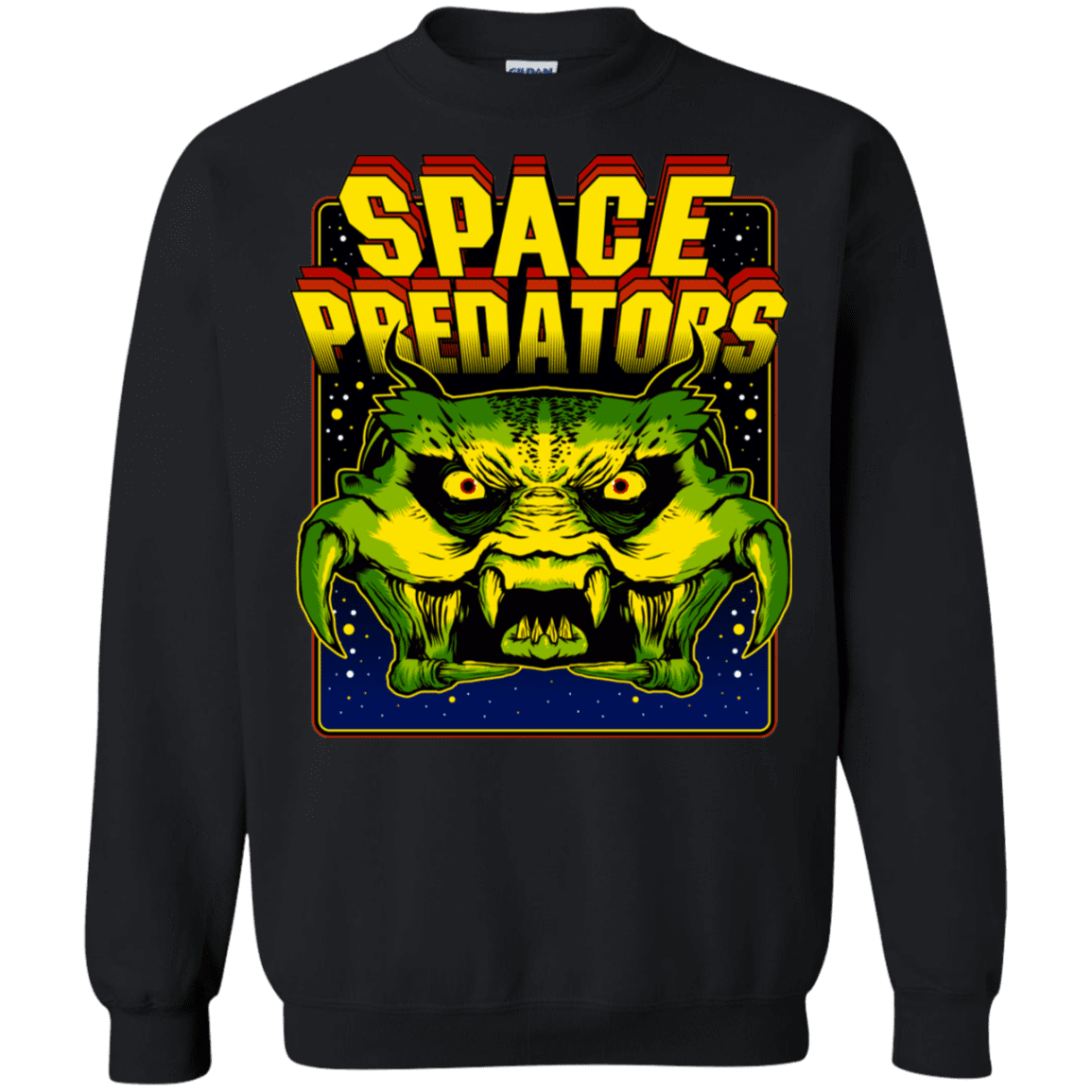 Sweatshirts Black / S Space Predator Crewneck Sweatshirt