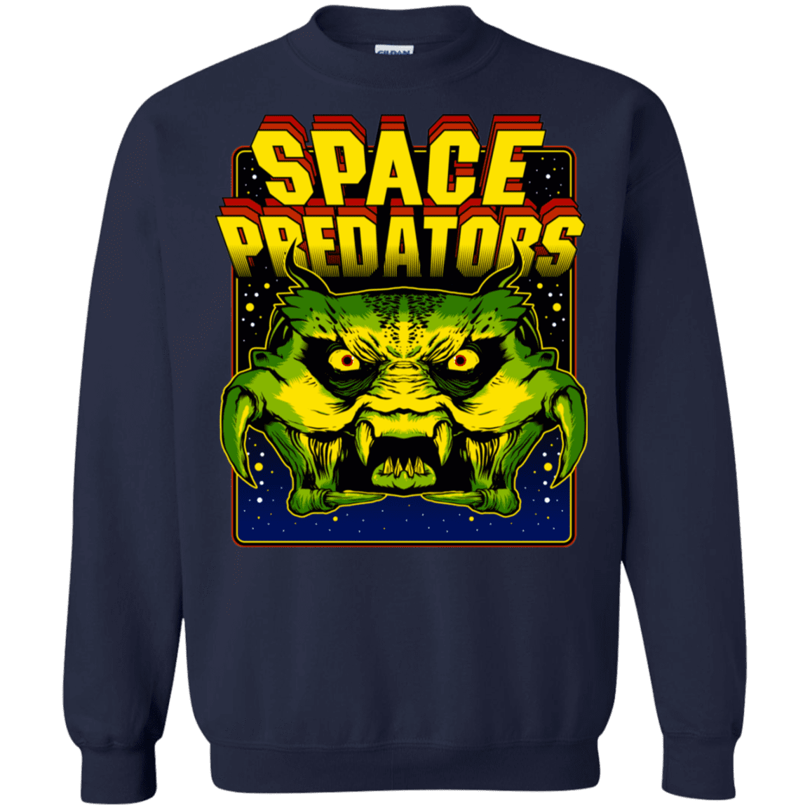 Sweatshirts Navy / S Space Predator Crewneck Sweatshirt