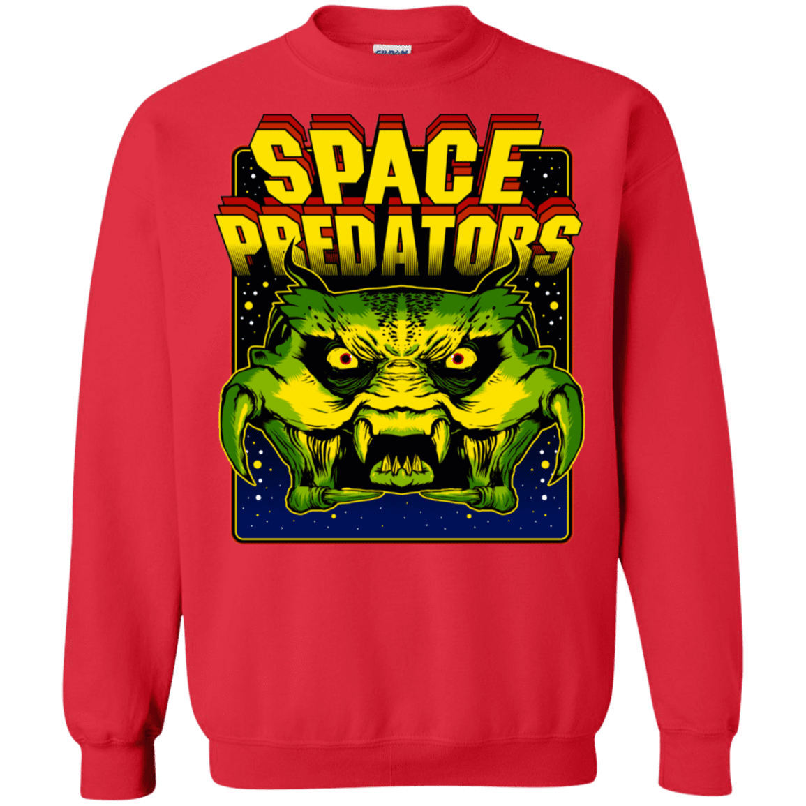 Sweatshirts Red / S Space Predator Crewneck Sweatshirt