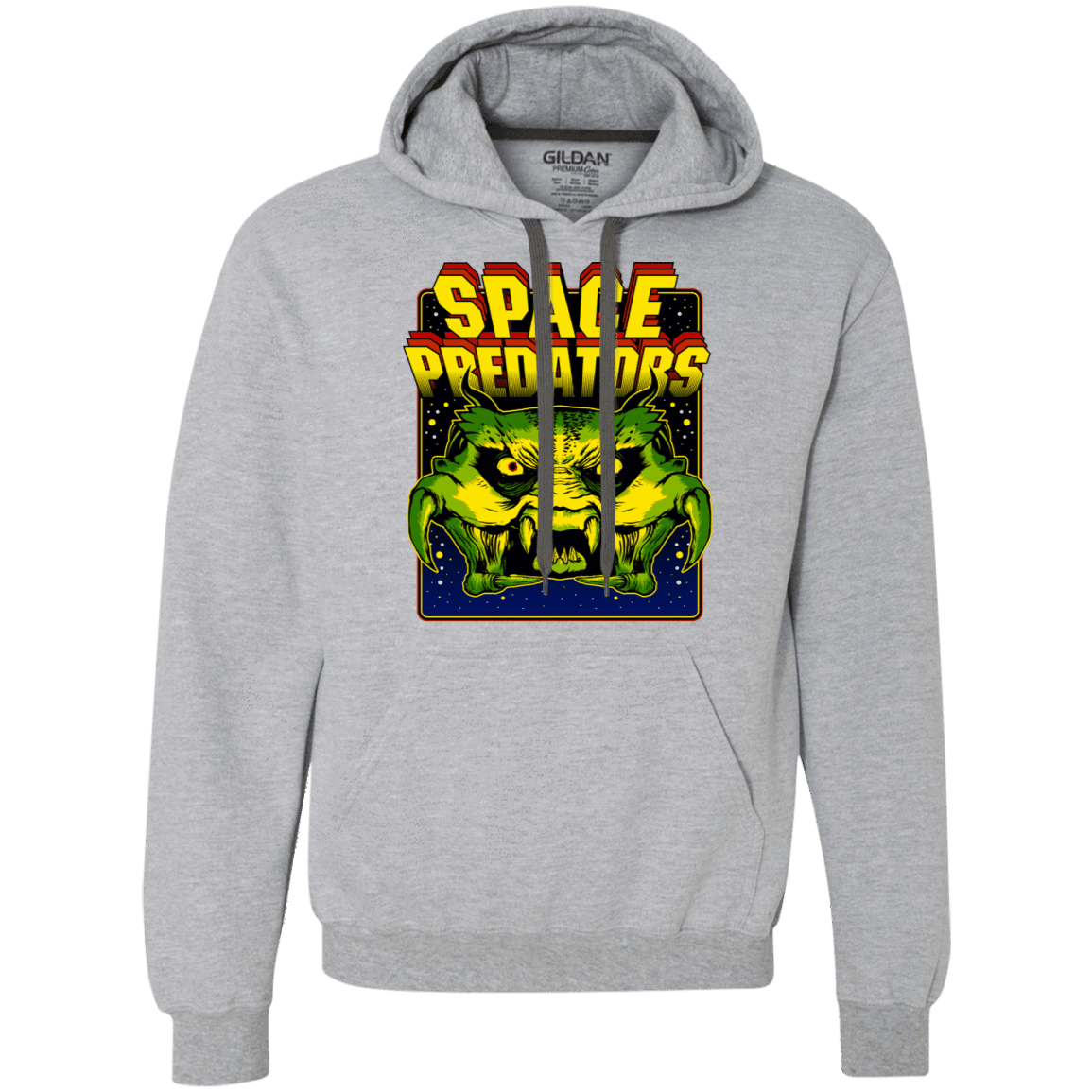 Sweatshirts Sport Grey / L Space Predator Premium Fleece Hoodie